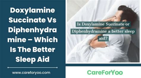 from U. . Doxylamine succinate vs diphenhydramine reddit